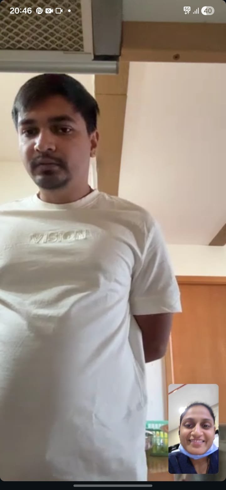 Video call · 03 · Jaydip at home