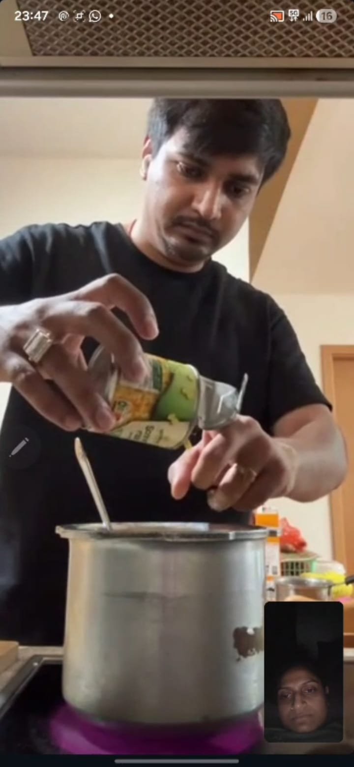 Video call · 13 · Jaydip cooking